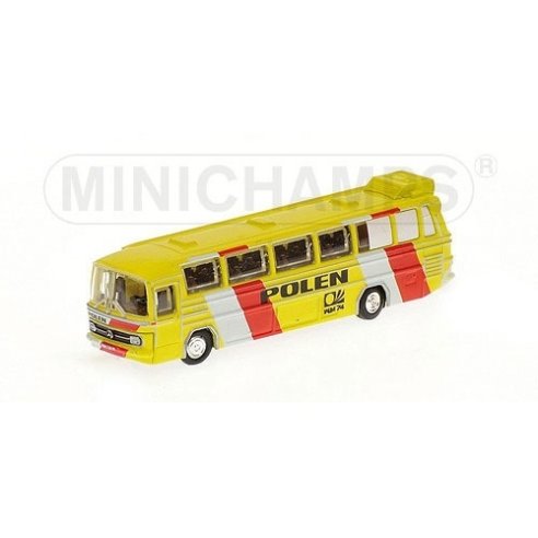 Minichamps BUS MERCEDES BENZ O302 NAZIONALE POLEN 1974 1/160