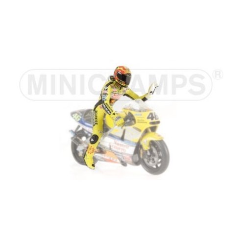 Minichamps PILOTA VALENTINO ROSSI WORLD CHAMPION 2001 1/12