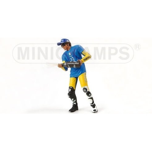 Minichamps PILOTA VALENTINO ROSSI PODIO SACHSENRING 2006 1/12