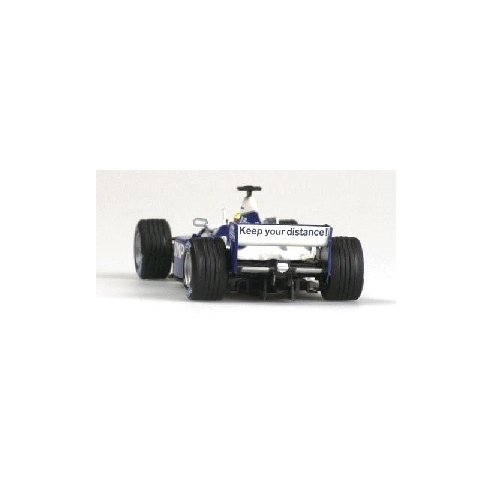 Minichamps WILLIAMS BMW FW 23 KEEP YOUR DISTANCE R. SCHUMACHER 2001 1/43