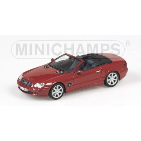 Minichamps MERCEDES BENZ SL-CLASS 2001 RED METALLIC 1/43