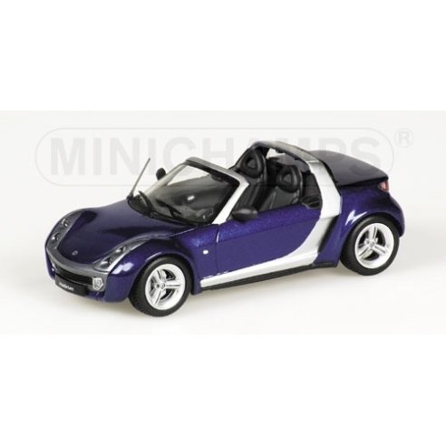 Minichamps SMART ROADSTER CABRIO 2002 BLUE METALLIC 1/43