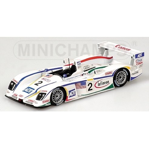 Minichamps AUDI R8 CHAMPION RACING PIRRO LETHO 24H LE MANS 2004 1/43