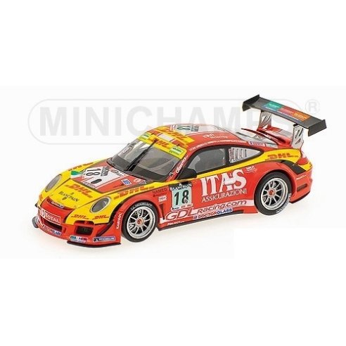 Minichamps PORSCHE 911 GT3 R DE LORENZI RACING DE LORENZI BONETTI CACCIA 24H SPA 2011 1/43