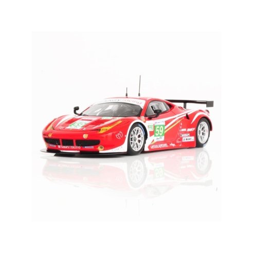 TSM Model True Scale Miniatures FERRARI 458 ITALIA GTE PRO #59 TEAM LUXURY 2ND PLACE 24H LE MANS 2012 FUJIMI 1/43