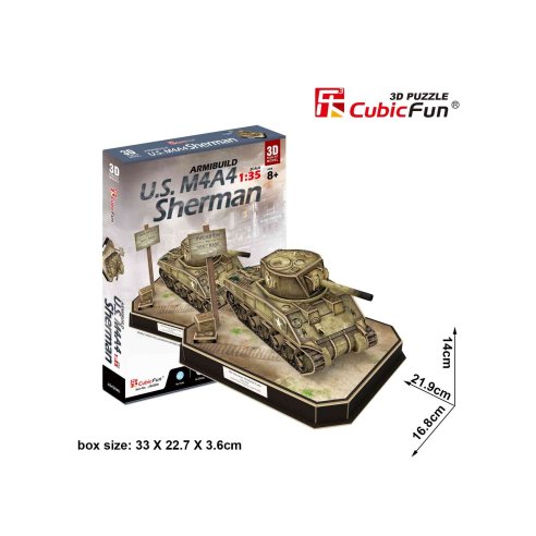 CUBICFUN U.S. M4A4 SHERMAN 1/35