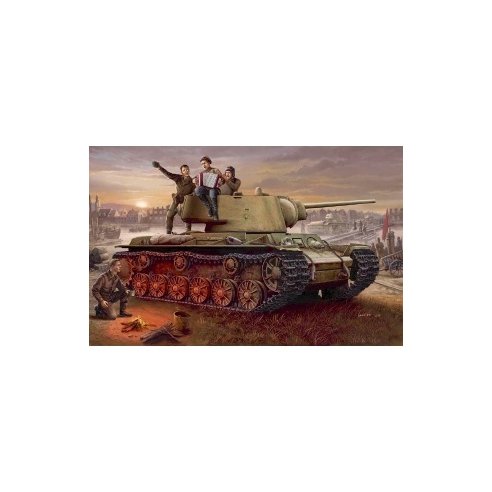 TRUMPETER KIT RUSSIAN KV-1 MODEL 1942 LIGHTWEIGHT CAST TANK 1/35