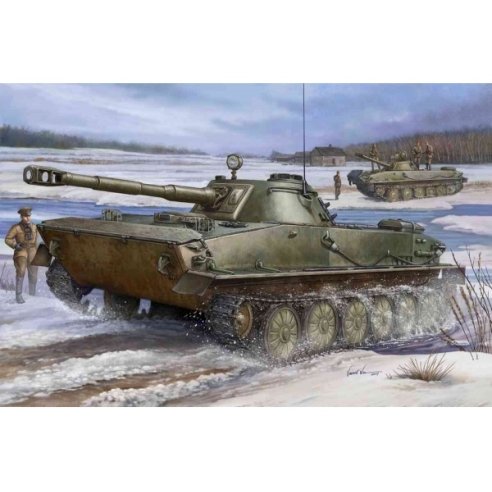 TRUMPETER KIT RUSSIAN PT-76 LIGHT AMPHIBIOUS TANK 1/35