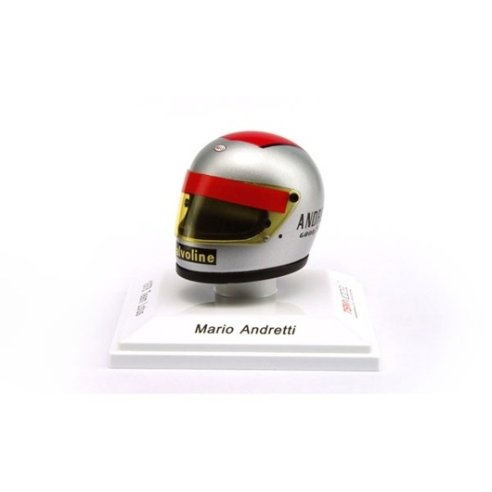 TSM Model True Scale Miniatures CASCO HELMET MARIO ANDRETTI FORMULA 1 1978 TEAM LOTUS 1/8