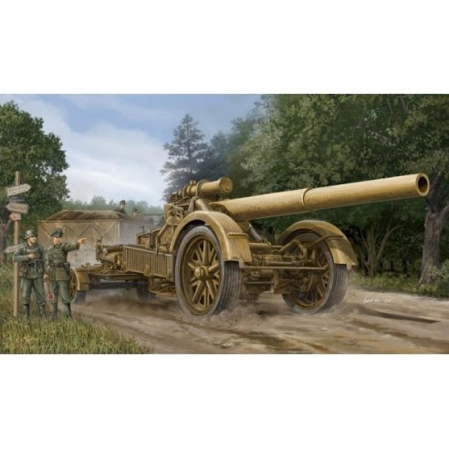 TRUMPETER KIT GERMAN 21 cm MORSER 18 HEAVY ARTILLERY 1/35