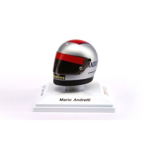 TSM Model True Scale Miniatures CASCO HELMET MARIO ANDRETTI FORMULA 1 1977 TEAM LOTUS 1/8