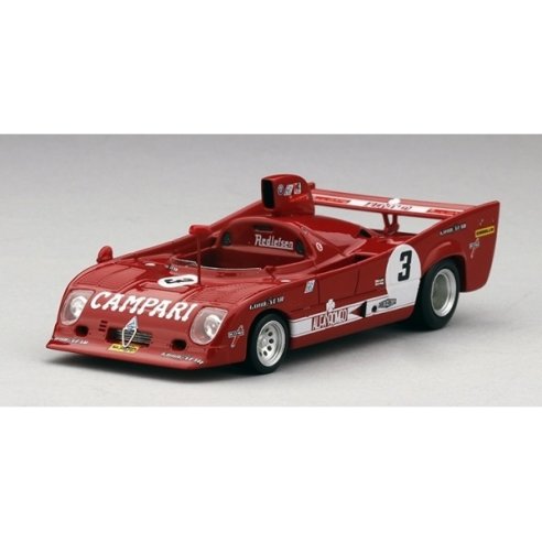 TSM Model True Scale Miniatures ALFA ROMEO T33 TT12 #3 M. ANDRETTI A. MERZARIO 2ND PLACE 6H WATKINS GLEN 1975 1/43