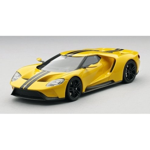 TSM Model True Scale Miniatures FORD GT YELLOW LOS ANGELES AUTO SHOW 2015 1/43