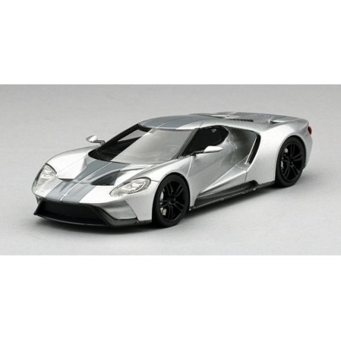 TSM Model True Scale Miniatures FORD GT INGOT SILVER CHICAGO AUTO SHOW 2015 1/43