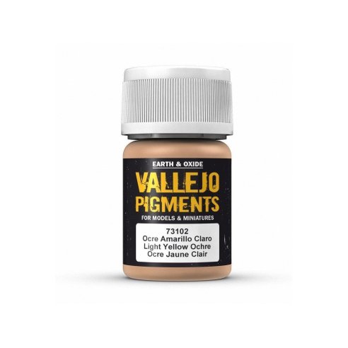 VALLEJO PIGMENTI LIGHT YELLOW OCRE 35 ML