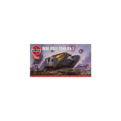 AirFix 1/76 VINTAGE CLASSIC: WWI "Male" Tank Mk.I