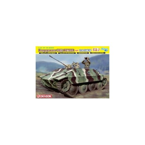 Dragon 1/35 BERGEPANZER 38(t) HETZER mit 2cm FlaK 38 (2 IN 1) (SMART KIT)