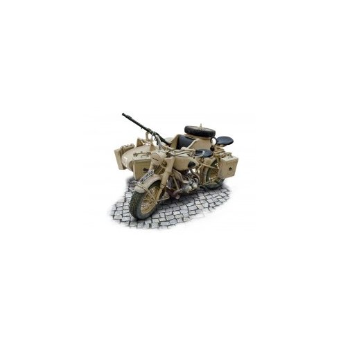 Italeri 1/9 German Military Motorcycle R75 with Sidecar