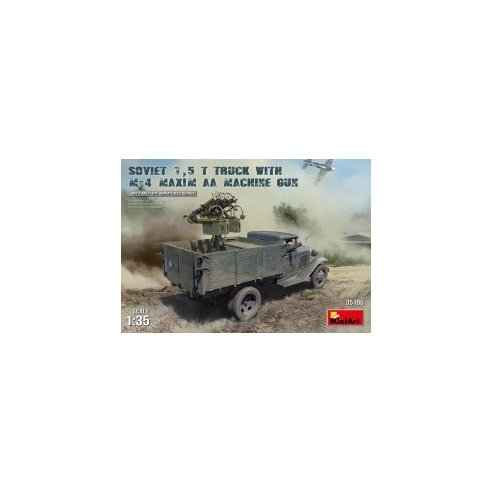 MINI ART 1/35 Soviet 1,5 t Truck w/ M-4 Maxim AA Machine Gun