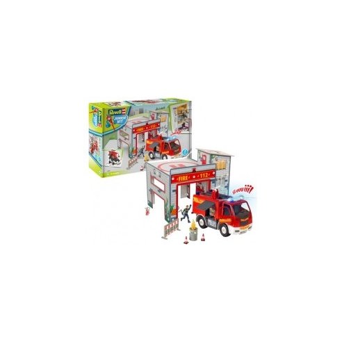 Revell 1/20 JUNIOR KIT Playset Fire Truck & Fire Station