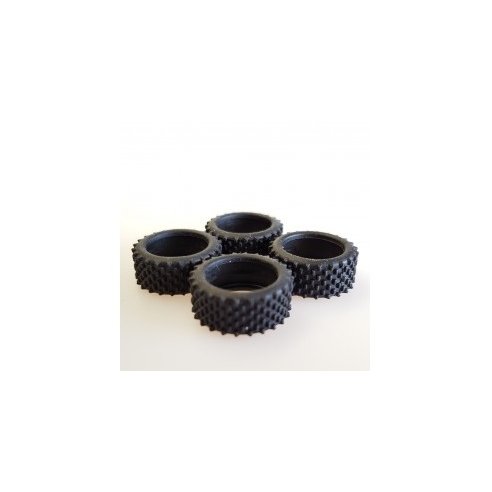 SLOT RACING COMPANY 4x ULTRAGRIP GRATED TYRES «TREAR 8»