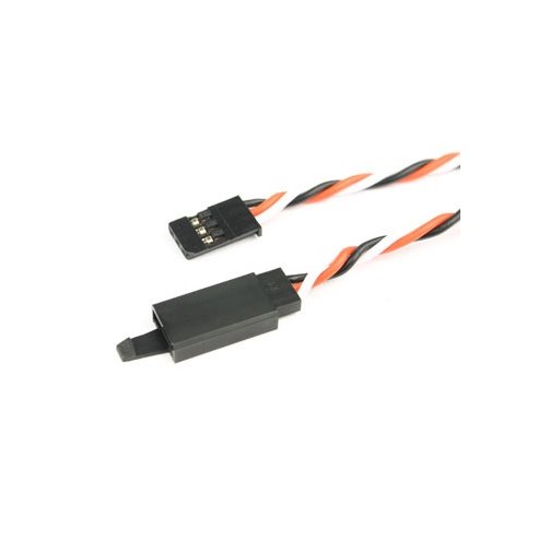 Prolunga servo Futaba 15cm intrecciata 22awg-0,35mmq con blocco