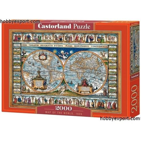 Map Of The World 1639 2000 Pieces 92x68 Cm