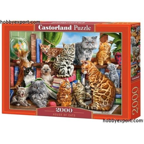 House Of Cats 2000 Pieces 92x68 Cm