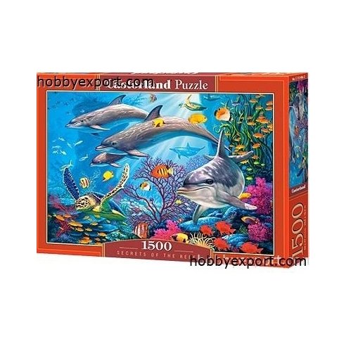 N A PUZZLES CASTORLAND PUZZLES SECRETS OF THE REEF 1500 PIECES 68 X 47 CM