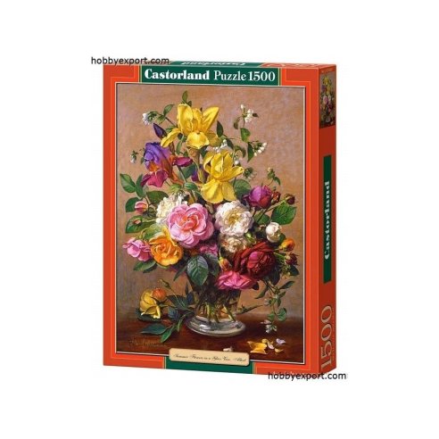 N A PUZZLES SUMMER FLOWERS IN A GLASS VASE 1500 PIECES 68X47 CM