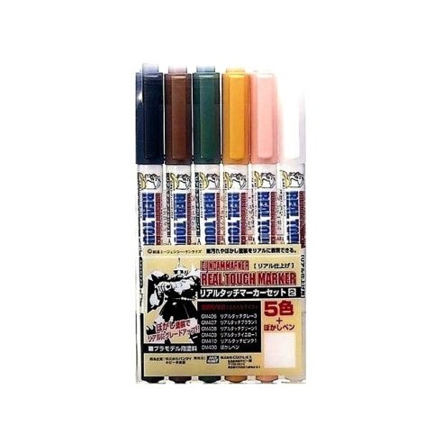 GUNDAM MARKER REAL TOUCH MARKER (6PZ.) SET 2