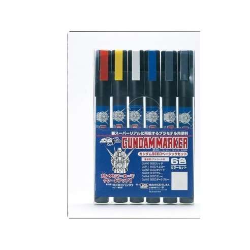 GUNDAM MARKER REAL TOUCH MARKER (6PZ.) BASIC COLORS