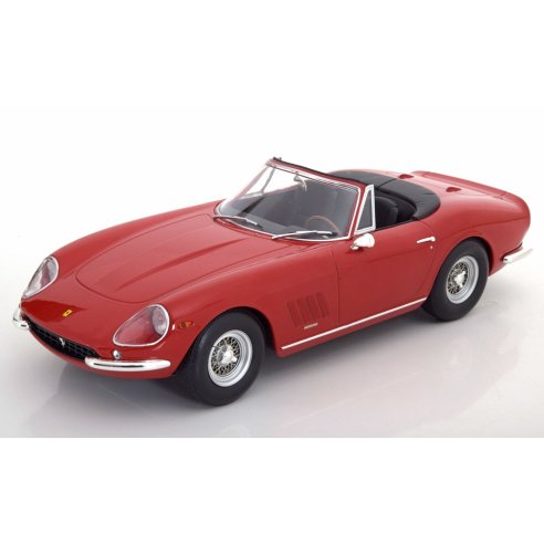 KK-Scale FERRARI 275 GTB4 NART SPYDER RED 1967 WITH REMOVABLE SOFT-TOP 1/18