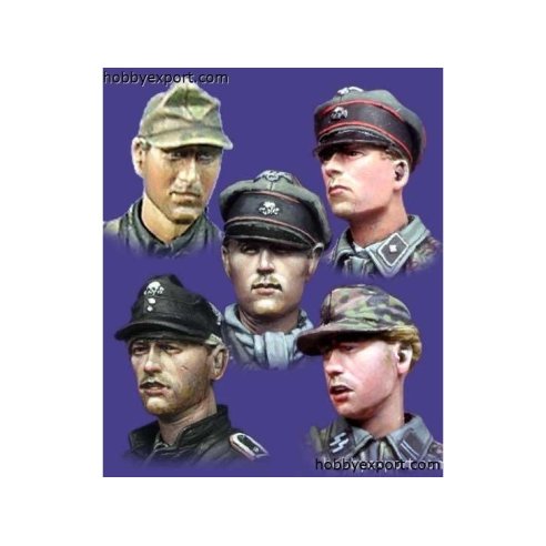 Alpine Miniatures    	1 35 KIT (MAQUETTE) (KIT (MAQUETTE)) Wss Panzer Crew Heads Set 2