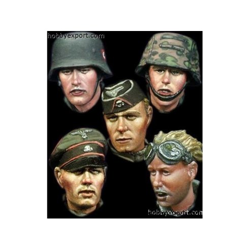 Alpine Miniatures 1 35 KIT (MAQUETTE) (KIT (MAQUETTE)) Wss Heads Set 4