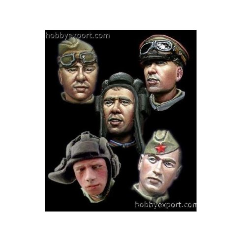 Alpine Miniatures  	1 35 KIT (MAQUETTE) (KIT (MAQUETTE)) Ww2 Russian Heads  1