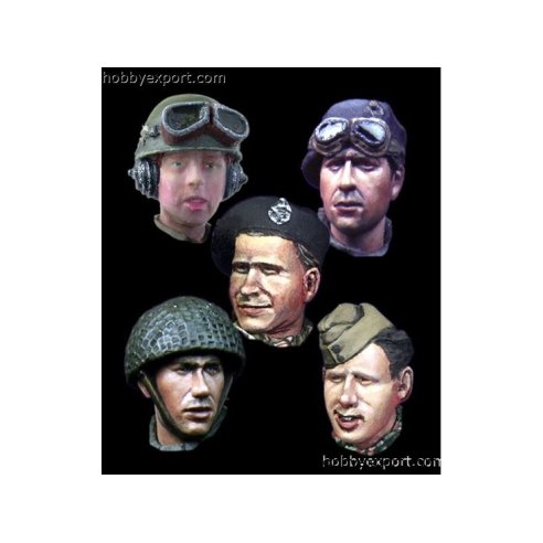 Alpine Miniatures 	1 35 KIT (MAQUETTE) (KIT (MAQUETTE)) WWII British Head Set 2