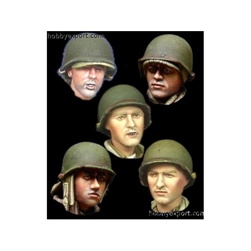 Alpine Miniatures 	 	1 35 KIT (MAQUETTE) (KIT (MAQUETTE)) WWII US Infantry Head Set