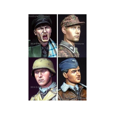 Alpine Miniatures  	 	1 16 KIT (MAQUETTE) (KIT (MAQUETTE)) German Head Set 6