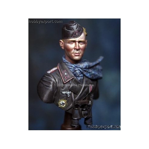 Alpine Miniatures  	1 16 KIT (MAQUETTE) OFFICER 116 PZ DIV WINDHUND BUST