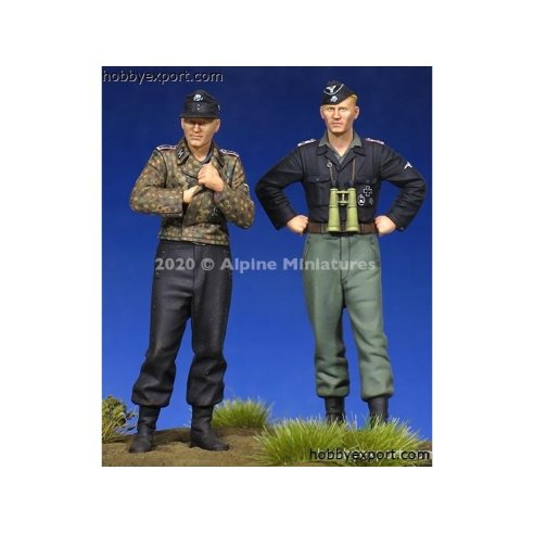 Alpine Miniatures 1 35 KIT (MAQUETTE) WSS PANZER CREW SET