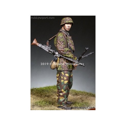 Alpine Miniatures  1 35 KIT (MAQUETTE) MG GUNNER 12 SS HJ