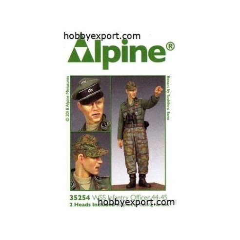 Alpine Miniatures 1 35 KIT (MAQUETTE) WSS INFANTRY OFFICER 19441945