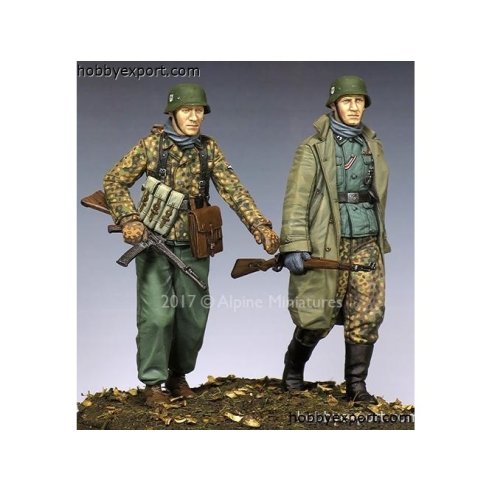 ALPINE MINIATURES 	 	1 35 KIT (MAQUETTE) KAMPFGRUPPE HANSEN AT POTEAU SET