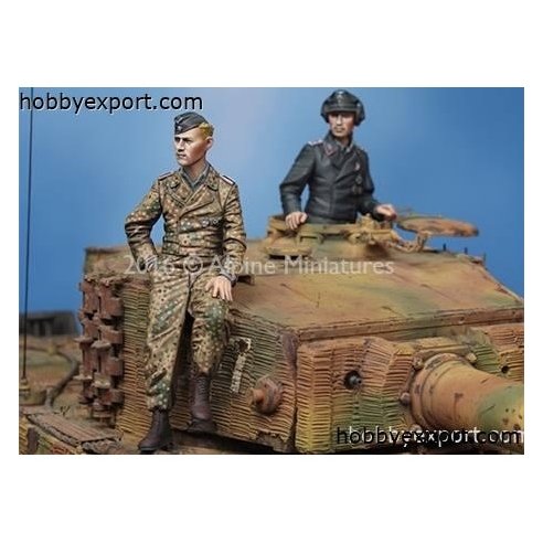 ALPINE MINIATURES  	1 35 KIT (MAQUETTE) WSS TIGER CREW 4445 SET