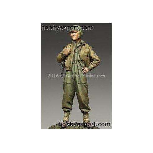 ALPINE MINIATURES  	1 35 KIT (MAQUETTE) WWII US 3RD ARMORED DIVISION CORPORAL