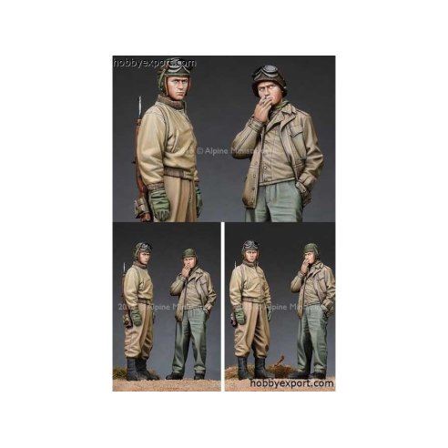 ALPINE MINIATURES  	1 35 KIT (MAQUETTE) US TANK CREW SET