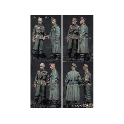 Alpine Miniatures   	1 35 KIT (MAQUETTE) MAX WÜNSCHE NCO SET 2 FIGURES