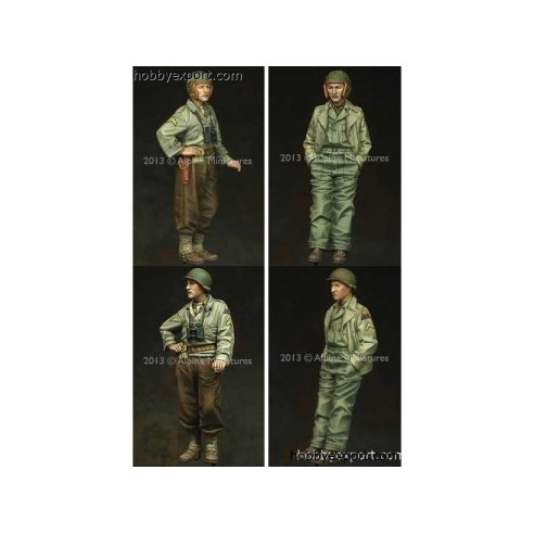 Alpine Miniatures   	1 35 KIT (MAQUETTE) 3RD ARMORED DIVISION SPEARHEAD SET (2 FIGURES)