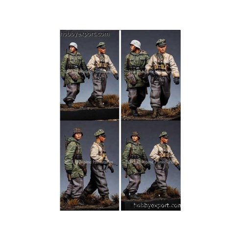 Alpine Miniatures  	1 35 KIT (MAQUETTE) WSS GRENADIER SET (2 FIGURES)